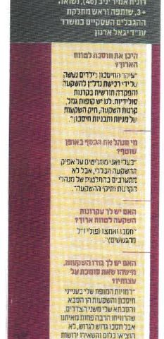 TheMarker – 12.2007 – Meu Investimento Ronit Amir-Yaniv